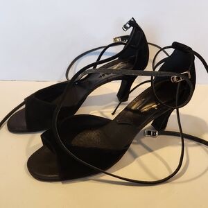 10.5 Elegance Sexy Suede Latin Dance Strappy Open Toe Shoes